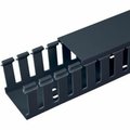 Panduit Base Wiring Duct, Type G, Wide Slot, Black, 3" x 2" x 1' (6-Pack) G3X2BL6